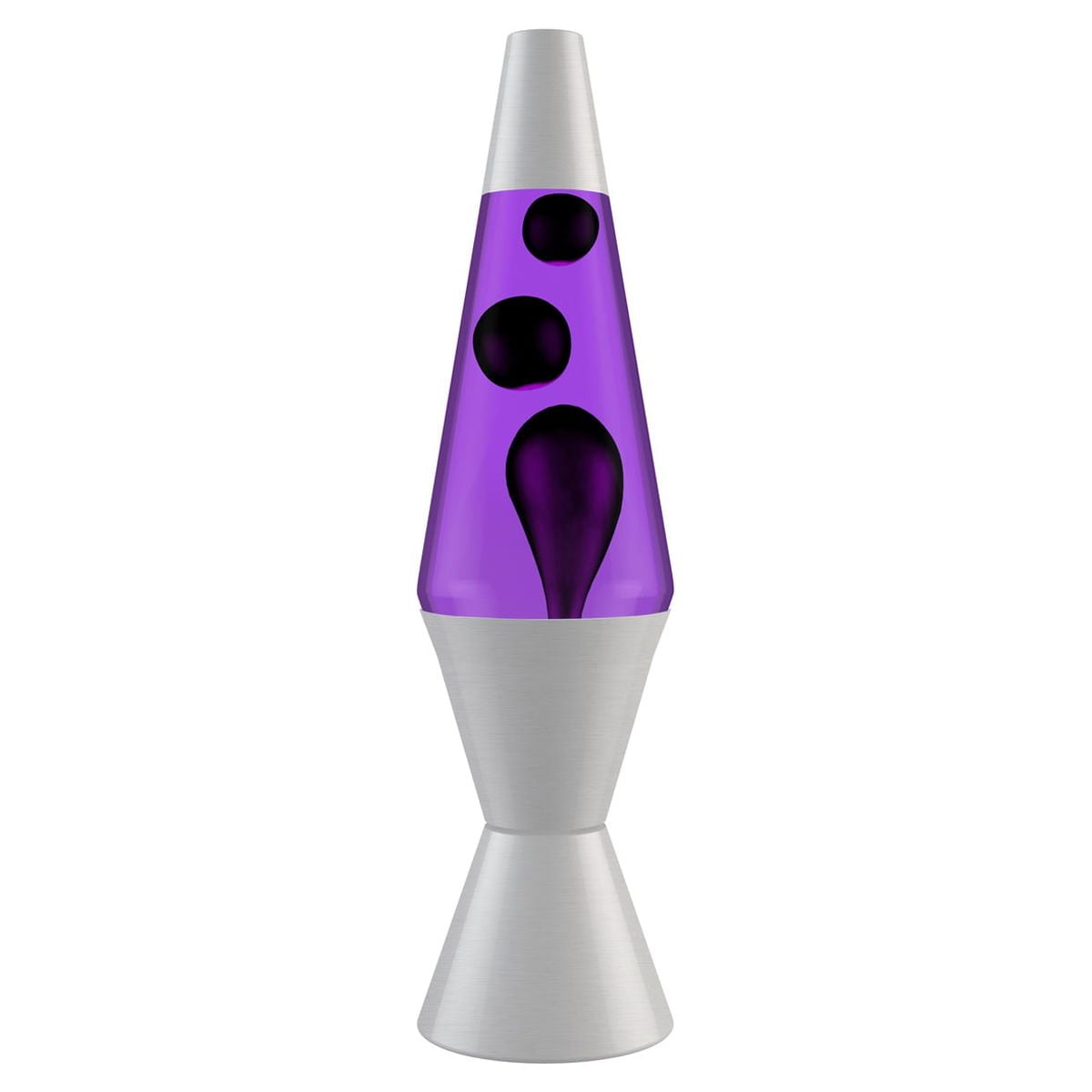 Lava the Original 14.5-Inch Silver Base Lamp with Black Wax Lava the Original 14.5-Inch Silver Base Lamp with Black Wax