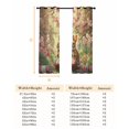 thumbnail image 6 of Easter Rabbit Blackout Curtains for Bedroom, Colorful Eggs Vintage Pink Floral Forest Branch Thermal Insulated Kitchen Drapes with Grommets, Light Blocking Window Treatment, 2 Panels 52" x 45", 6 of 7