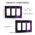 thumbnail image 3 of Neon Cat Switch Cover Decorative Wall Plate 3-Gang Standard Size, 3 of 5