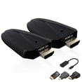 thumbnail image 1 of Transmisor y receptor HDMI inalámbrico, entrada 4K compatible, alcance de 492 pies, kit de extensor HDMI inalámbrico Plug and Play 2.4G/5G para transmisión de video y audio para computadora portátil/P, 1 of 5