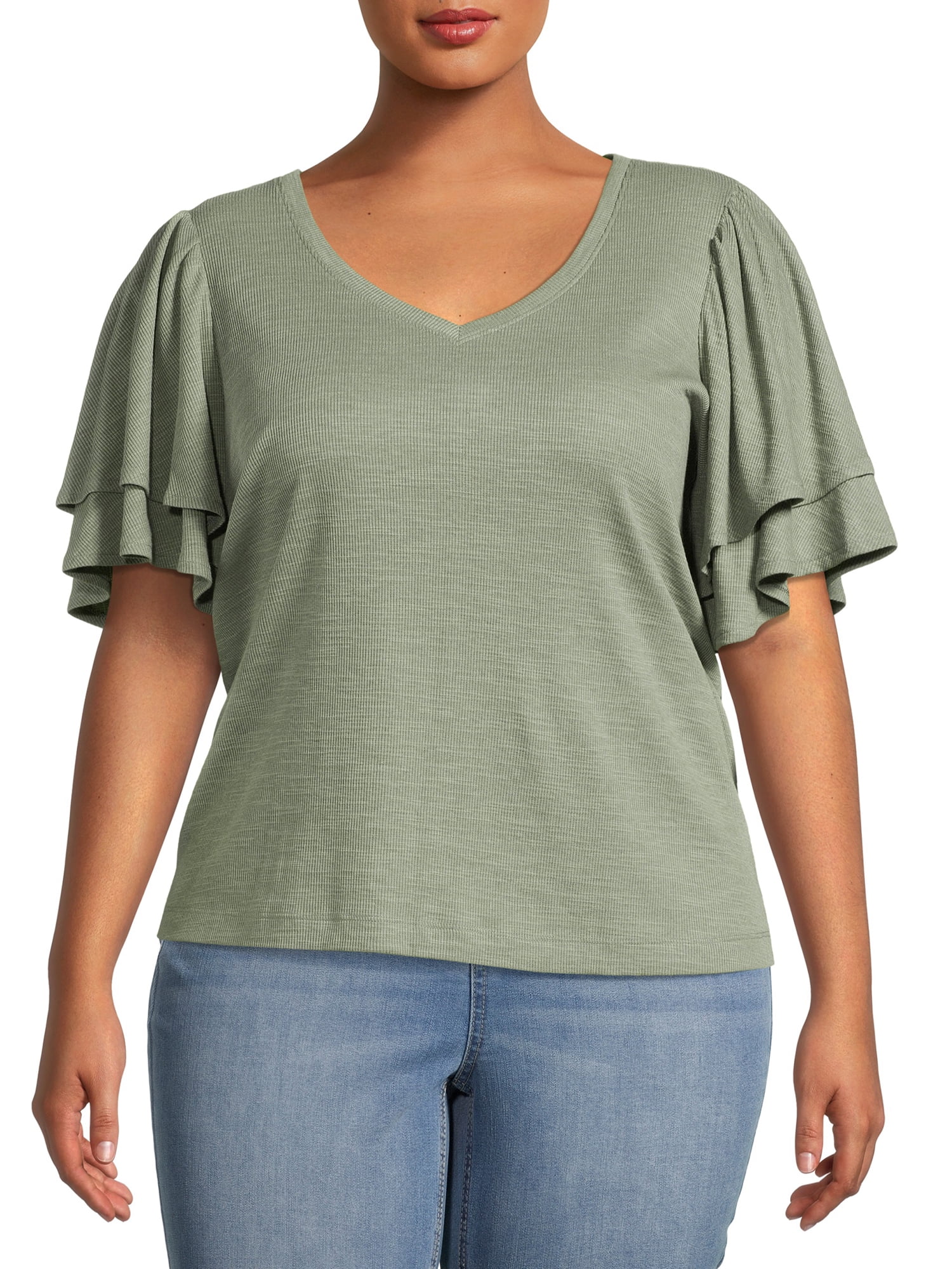 Double Layered Sleeve Top 