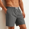 thumbnail image 5 of hlysgo Swim Shorts for Men Elastic Waist Loungewear Lightweight Breathbable Short Pj Sleeping Comfy Cozy Shorts with Pockets Black,S, 5 of 5