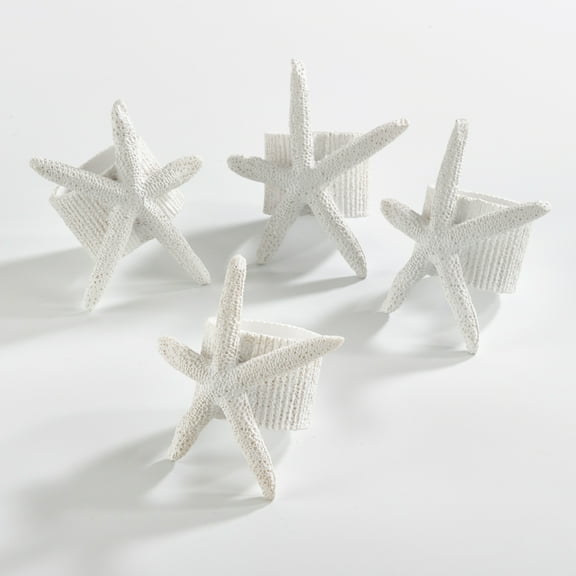 Saro Lifestyle Starfish Napkin Ring (Set of 4)