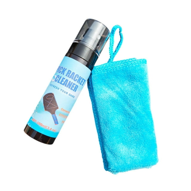 Limpiador de raquetas de pickleball (100 ml) con toalla