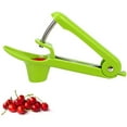 thumbnail image 3 of Deshuesador de cerezas con varilla de acero inoxidable y soporte de silicona de grado alimenticio, herramientas de cocina para deshuesar cerezas para una rápida eliminación de huesos de frutas Ormromra 2033716-1, 3 of 9
