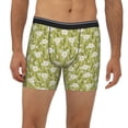 thumbnail image 2 of Men'S Boxer Briefs, Daisies Flowers Bouquet Soft And Breathable Mens Underwear Boxer Briefs With Widen Waist, 2 of 2