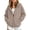 00-Khaki#1292, variant on Kiijoy Toddler Girls Casual Zip Up Hoodie Kids Sweatshirt with Pocket, Black, Sizes 3-4T