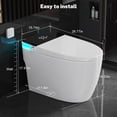 thumbnail image 6 of Smart Toilet with Auto Flush, Slow-Close Seat, Night Light, Remote Control, Water-Saving Dual Flush, Emergency Flush, UL Certified, 6 of 6
