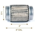 thumbnail image 4 of Stainless Steel Double Braid Exhaust Flex Pipe 3" x 4" Long, 4 of 4