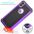 thumbnail image 2 of Case Cover for Apple iPhone XR / XS Max / XS / X / 10 / X Editon. Njjex [Shock Absorption] Drop Protection Hybrid Dual Layer Armor Defender Protective Case Cover - Purple, 2 of 4