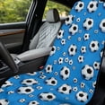 thumbnail image 3 of Xixirimido Gym Car Seat Cover Towel Sweatproof Protector for Post-Workout Large Universal Front Seat Mat Non-Slip for Cars, Trucks, SUVs, Soccer Balls Blue, 2Pack, 3 of 8