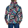thumbnail image 5 of Zip Up Hoodies for Men - Irregular graffiti Long Sleeve Comfrt Men'S Fashion Hoodies & Sweatshirts, Jackets for Men Hoodies Pullover Clothing Clothes with Pouch, 5 of 5