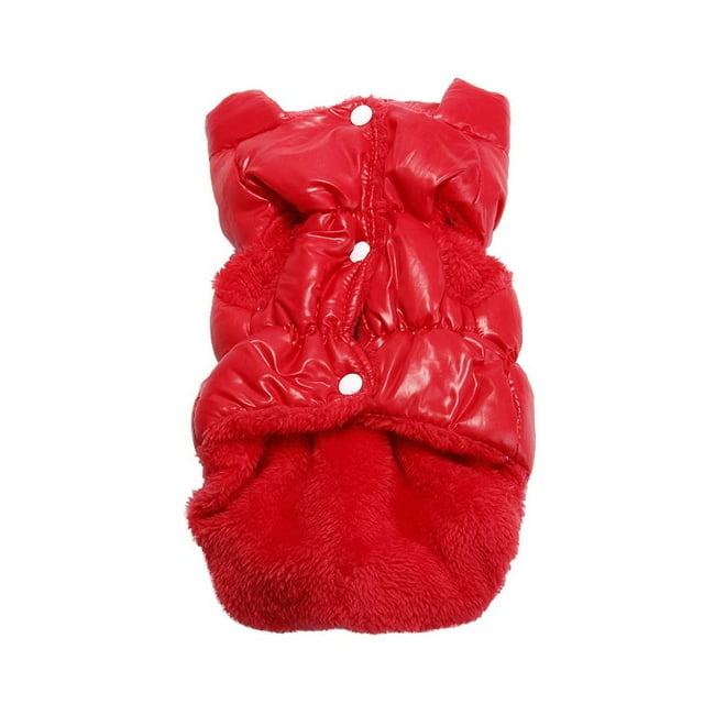 Methold Invierno cachorro mascota perro gato ropa cálida chaleco arnés acolchado abrigo chaqueta ropa Ropa para mascotas Rojo SG