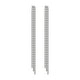 thumbnail image 3 of Pendientes largos con borlas colgantes, estilo punk formal, elegantes pendientes de cadena de metal. 985 cm x 062 cm, 3 of 9