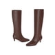 thumbnail image 4 of Modatope Knee High Boots Women Square Toe Kitten Heel Tall Boots Womens Fashion Long Boots, 4 of 4