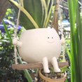 thumbnail image 4 of Maceta UMESONG de resina colgante con cara giratoria, 4 of 6
