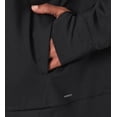 thumbnail image 4 of Mondetta Women's Moisture Wicking Lightweight Full Zip Hoodie Jacket with Thumbholes Black, L, 4 of 4