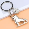 thumbnail image 3 of Alloy Skiing and Skateboarding Keychain for Men and Women, Gold or Silver Color, Fashion Design, 3 of 9