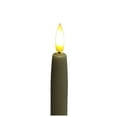 thumbnail image 2 of Mainstays Plastic Flameless LED Taper Candles with Wax Coating, Ivory, 11", 2 Count, 2 of 4