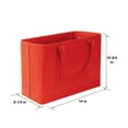 thumbnail image 4 of Home District File Organizer Tote Faux Leather Letter Size, File & Paper Sorter & Organizer, Red, 4 of 9