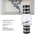 thumbnail image 3 of Spring Flapper Check Valve, ABS Sump Pump Check Valve Stainless Clamps Spring Flapper for Water Movement, 3 of 7