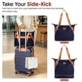 thumbnail image 3 of New York Xpress 5-Piece Luggage Set, 20"/24"/28" ABS Hardside Expandable Suitcase with Duffel & Toiletry Bag, Blue - 2532, 3 of 11