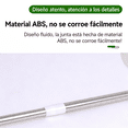 thumbnail image 4 of Cortineros de Baño, Tubo para Cortina de Baño, Barra para Cortina de Baño Ajustable, Tubo Metálico Extensible para Balcones, Armarios y Baños, Tres tamaños, Fijación sin Taladro, 4 of 12
