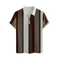 thumbnail image 2 of Sngxgn Polos for Men Mens Polo Shirts Short Sleeve Summer Casual Shirt(Brown,XXXXL), 2 of 4