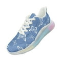 thumbnail image 4 of Psesaysky Rainbow Atmospheric Cushion Running Shoes Walking Sneakers Print Tennis Shoes with Blue Butterflies for Women, 4 of 7
