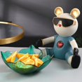 thumbnail image 4 of Estatuil de oso , aperitivos decorativos, bandeja macenamiento de lves, soporte para joyería, decoración nórdica para sa de estar, Sunnimix Bandeja organizadora de estatuas, 4 of 8