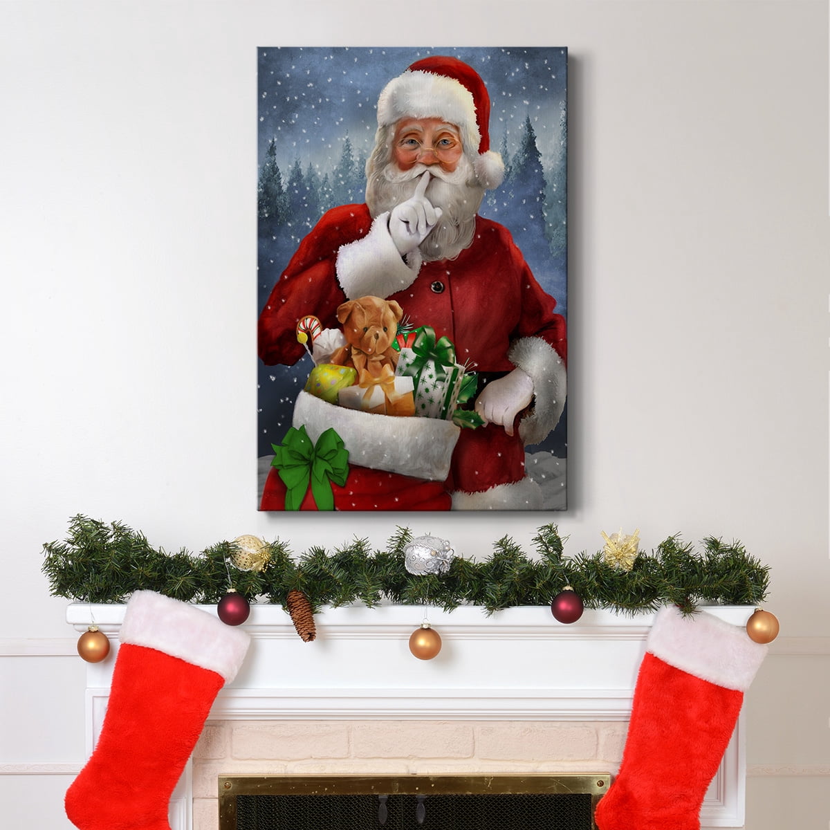 Quiet Santa- Gallery Wrapped Canvas