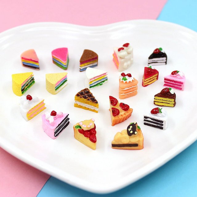 Juego de comida en miniatura para casa de muñecas, 20 Uds., minihamburguesas mezcladas de resina, accesorios de decoración para casa de muñecas Sincero Electrónica