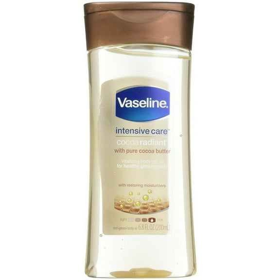 Vaseline Intensive Care Cocoa Radiant Body Gel Oil, 6.8 oz