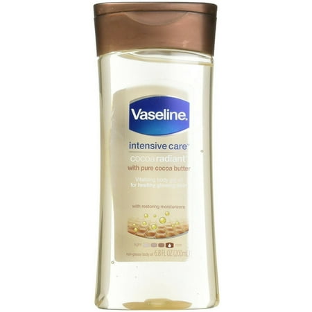 oil cocoa gel body vaseline radiant intensive care butter pack oz moisture total soft skin walmart