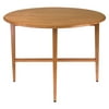 Winsome Wood Hannah 42" Double Drop Leaf Round Dining Table, Light Oak Finish
