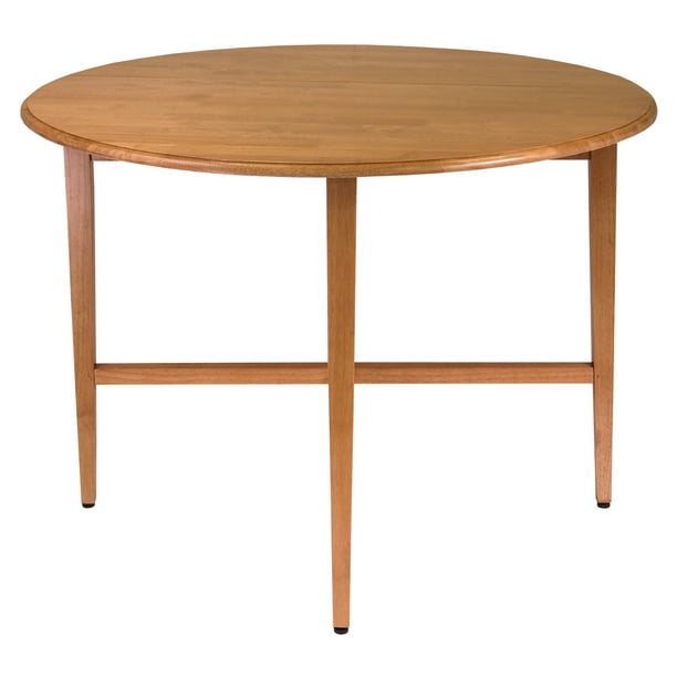 Winsome Wood Hannah 42 Double Drop, 42 Inch Round Dining Table With Leaf