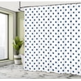 thumbnail image 4 of Ambesonne Polka Dot Shower Curtain, Rounds Retro Design Art, 69"Wx75"L, Petrol Blue, 4 of 4