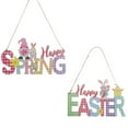 thumbnail image 6 of Happy Spring Wooden Sign Easter Hanging Door Sign with Gnomes Spring Decor Colorful Welcome Wall Plaque for Yard Indoor Outdoor Garden Decorations, 6 of 6