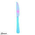 thumbnail image 3 of Spencer Rainbow Buffet Flatware Set, 4 Piece Stainless Steel Dinner Steak Knife Fork Tea Spoons Utensils Cutlery Service for 1 "Rainbow", 3 of 8