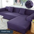 thumbnail image 1 of YIJIA Recliner Plain Stretch Sofa Cover L Shape Washable Corner Sofa Cover for Living Room Modern Pattern, 1 of 5