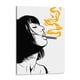 thumbnail image 1 of Cuadro decorativo - Golden Smoke Peace, Line Art 45x60 Canvas Lab Ilustraciones, Minimalista, Yoga y zen, 1 of 2