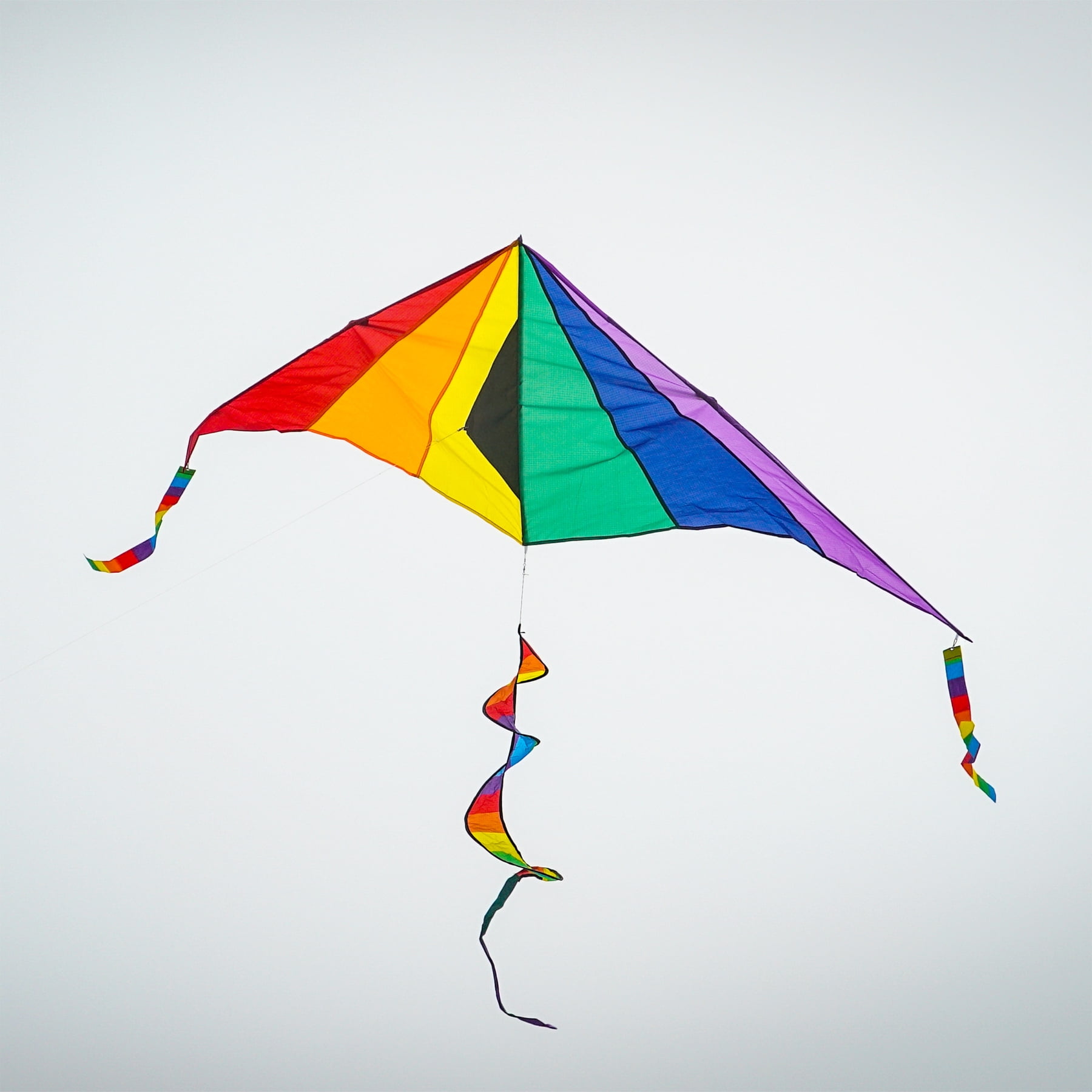 In the Breeze 3087 — Delta Combo Kite — Large, Colorful Easy Flying Single-Line Kite for All Ages