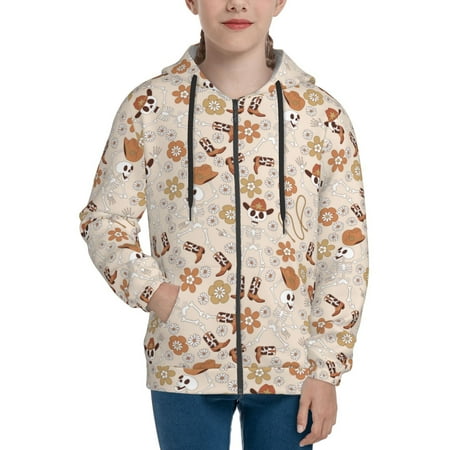 

Hoodies for Teen Girls Boys Halloween Dancing Cowboy Skeleton Long Sleeve Youth Kids Essentials Zip Up Hoodie Lghtweight Fashion Hoodies & Sweatshirts Jacket Fall Winter Outfits Tops