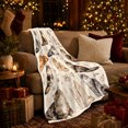 thumbnail image 3 of Playful Maine Coon Cat Grid, Playful Pet Portrait Pattern, Warm Flannel Blanket for Living Room and Reading Nook, Cat Lovers Halloween Gift, Pet Lover Home Decor, 3 of 9