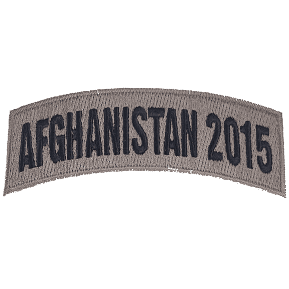 Afghanistan 2015 TAB Desert ACU TAN Rocker Patch - Veteran Family-Owned Business.