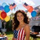 thumbnail image 5 of USA Patriotic Headband Red White Blue Star Hair Accessory Flag Hairband For Women Girls Independence Day Party Decorations, 5 of 8