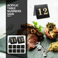 thumbnail image 5 of TABLZONE Black Acrylic Double-Sided Table Numbers for Wedding, Smooth Finish, Set of 10 and Elegant, 5 of 5
