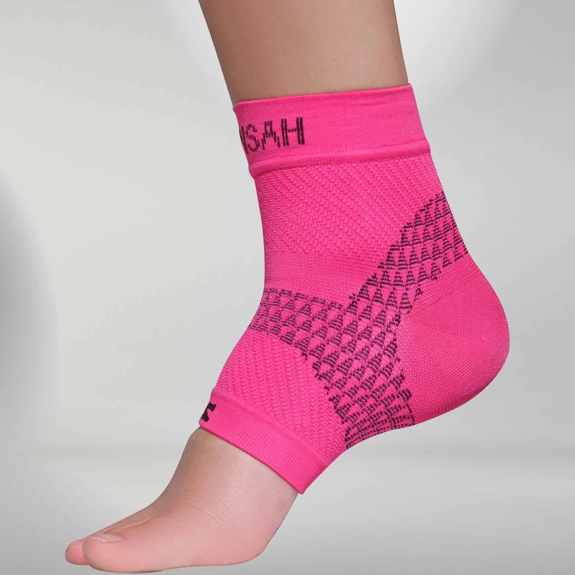 Zensah PF Compression Sleeve (single) - Foot Sleeve, Plantar Fasciitis  Sock, Medium, White 