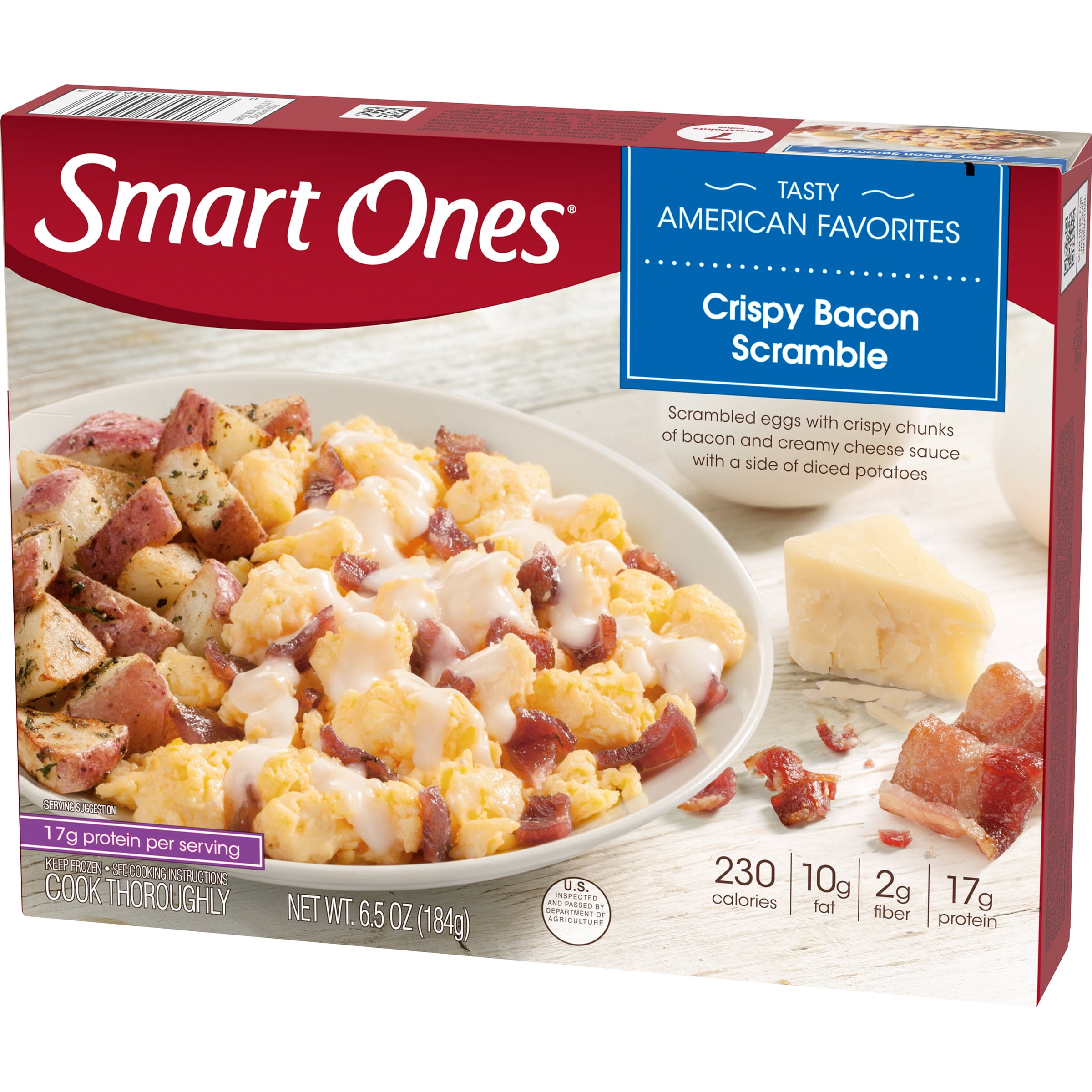 Smart Ones Crispy Bacon Scramble Eggs Creamy Cheese Sauce Potatoes 6 5 Oz Box Walmart Com Walmart Com Smart Ones Crispy Bacon Scramble Eggs Creamy Cheese Sauce Potatoes 6 5 Oz Box Walmart Com Walmart Com
