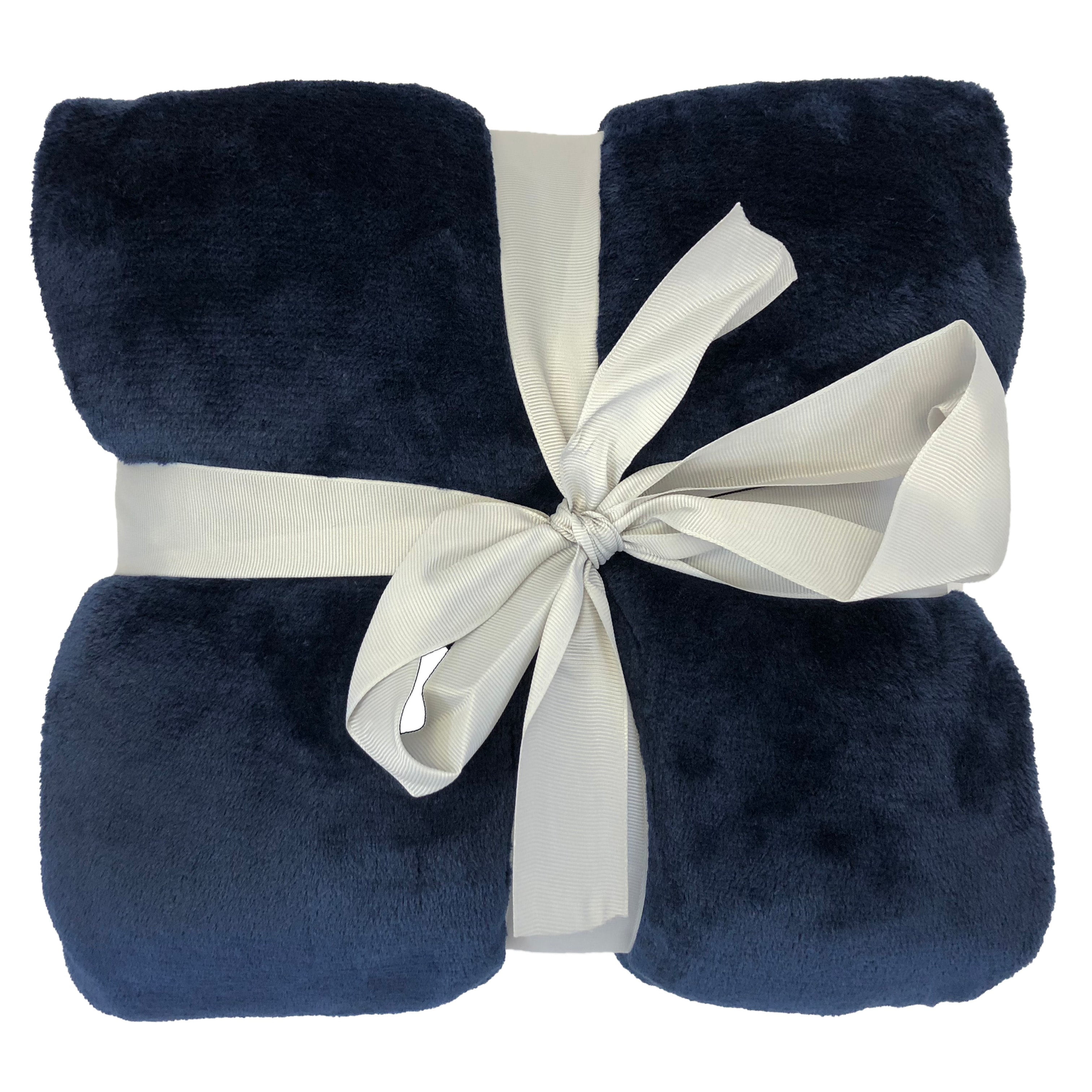 Allgala 60x45 Super Soft Flannel Plush Light Weight Throw BlanketNavy